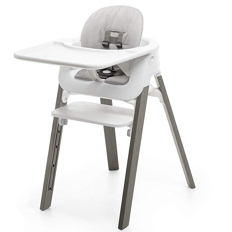  Tripp Trapp High Chair and Cushion with Stokke Tray - Natural  with Nordic Grey - Adjustable, Convertible, All-in-One High Chair for  Babies & Toddlers : Baby