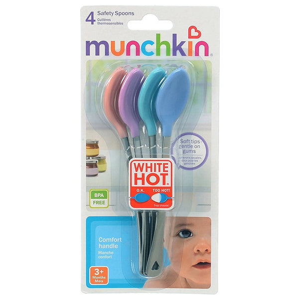 Buy Munchkin White Hot First Feeding Spoon 4 Months+ cheaply