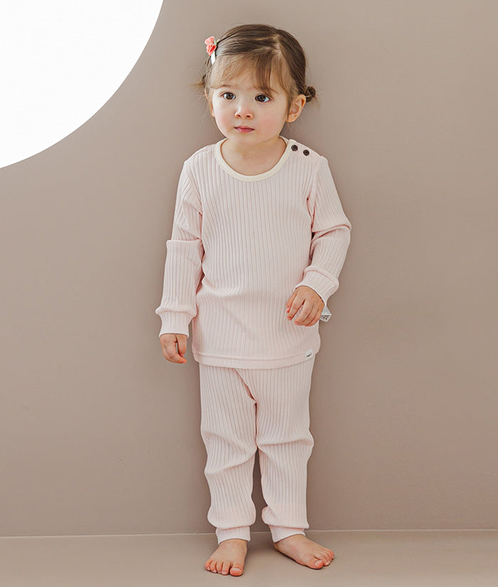  Kids Long Sleeve Modal Sleepwear Pajamas 2pcs Set Modal  DarkRed 2XL