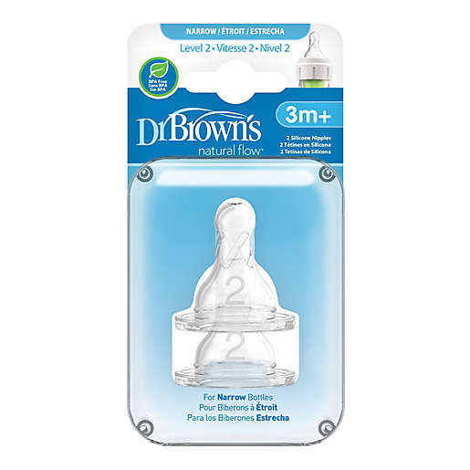 Dr. Brown's Options+ Narrow Glass Bottle 8oz, 2-Pack