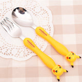 Pokemon Figure Spoon Noodle Fork Set (3+ Years Old）