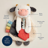 Itzy Ritzy Itzy Lovey™ Plush and Teether Toy - Cow