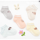 Korean Cotton Socks 5pcs Set