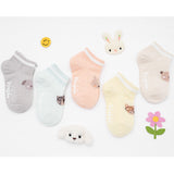 Korean Cotton Socks 5pcs Set