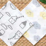 Soft Bamboo Washcloth For Baby 10pcs - Cloud