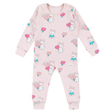 Spandex Brushed Fabric Pajamas Set-Lovely Bunny