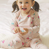 Spandex Brushed Fabric Pajamas Set-Lovely Bunny