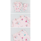 Spandex Brushed Fabric Pajamas Set-Lovely Bunny