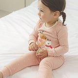 Spandex Brushed Fabric Pajamas Set-My Twin