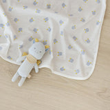 BABY & I Summer Soft Newborn Gift Set (Kimono Bodysuit+Baby Gloves+Swaddle)