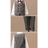 Korean Wyman Suit Set (Vest+Shirt+Pants)